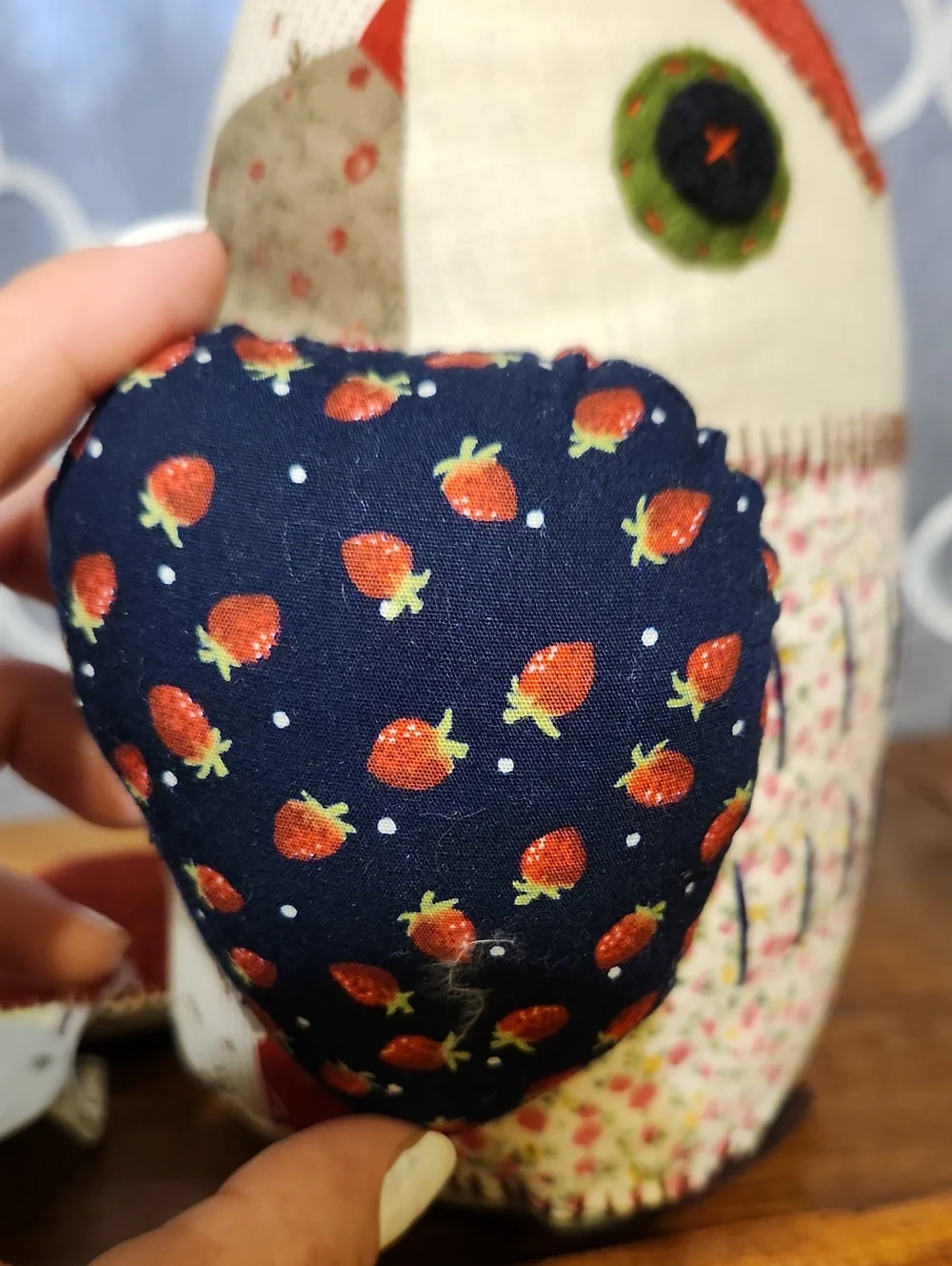 NWT Nooknook Patchwork Owl Plushie
